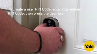 Yale Home Smart Lock Installation  Creating Master and User Pin Codes [upl. by Iaw]