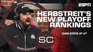 How far will Ohio State fall in the CFP rankings Herbie reveals his top 6  SportsCenter [upl. by Harper]