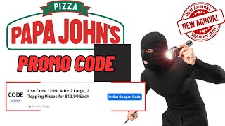 INSTANT Papa Johns Promo Code for Existing amp New User [upl. by Roots]