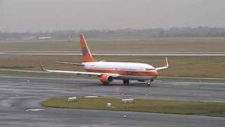 TUIfly Boeing 737800 Hapag Lloyd Kreuzfahrten am Flughafen Düsseldorf 169  HQ [upl. by Shere]