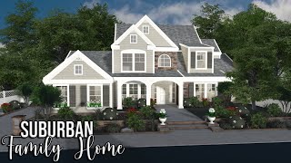 ROBLOX  Bloxburg Suburban Family Home  Tutorial  289k  Ellvoi [upl. by Oruntha]