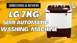 LG 7Kg Semi Automatic Washing Machine Demo Unboxing Installation and Tip [upl. by Aynek758]