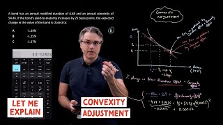 Convexity adjustment for the CFA Level 1 exam [upl. by Herald]