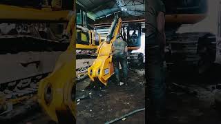 excavator machine 215 stick kaise fit karte Hain dekhiae live video mein shortsvideo [upl. by Hanae]