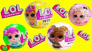 LOL Surprise Pets Dolls Lil Sisters and Glitter Series [upl. by Eittel]