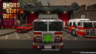 Grand Theft Auto IV  FDLCFDNY  26th day with the fire department RESCUE 1 [upl. by Onitnas]