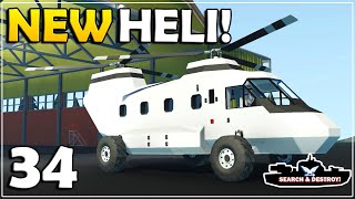 Were Building A MINI Chinook Helicopter  Stormworks Search And Destroy Mode  Part 34 [upl. by Hgielram]