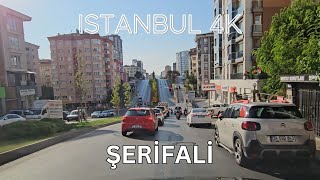 Istanbul 4K Drive in Şerifali District in Ümraniye – Turkey 4K Drive and Sightseeing Video [upl. by Bow]