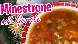 MINESTRONE selbstgemacht  TCM Rezept für Minestrone mit Gerste [upl. by Shields]