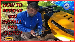 How to Remove and Install a Riding Mower PTO Clutch [upl. by Adria536]