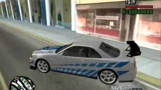 Nissan Skyline GTRR34 para Gta san andreas pc  Link de descarga [upl. by Fionnula]