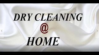 DRY CLEANING CLOTHES AT HOMEHow to dry clean at homeHow to start dry cleaning business [upl. by Timmie]