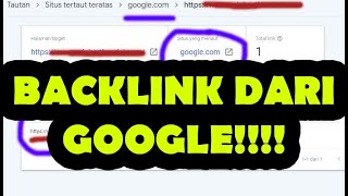 KAPAN LAGI BACKLINK DARI GOOGLE [upl. by Reade]