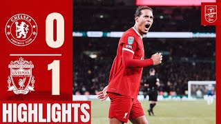 HIGHLIGHTS Unreal Scenes as Virgil van Dijk Wins Carabao Cup At Wembley Chelsea 01 Liverpool [upl. by Delainey]