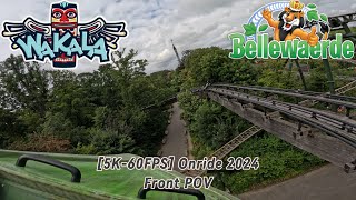 4K60FPS  Wakala First Raw Onride 2024  Bellewaerde Park [upl. by Haniraz123]