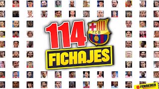 ESTOS son los 114 POSIBLES FICHAJES del BARÇA 20222023 😱 [upl. by Leopoldeen]