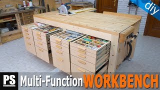 High Capacity Multi Function Workbench Build  Part 4 [upl. by Danell]