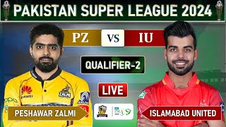 PSL LIVE  PESHAWAR ZALMI vs ISLAMABAD UNITED ELIMINATOR MATCH LIVE COMMENTARY  PZ vs IU LIVE [upl. by Fermin]