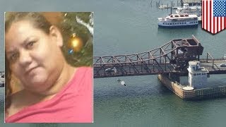 Woman crushed to death by drawbridge in Boston [upl. by Atirahc]