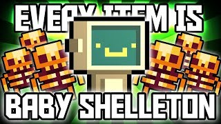 Every Item is BABY GOOD SHELLETON  Enter the Gungeon Custom Challenge [upl. by Obla167]