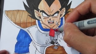 Drawing Its over 9000 ベジータ [upl. by Ainahpets56]