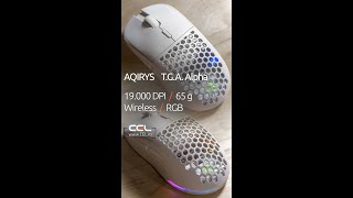 AQIRYS TGA Alpha 19000 dpi 65g Wireless RGB  Unboxing amp Review CELro [upl. by Iatnahs]