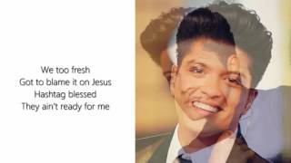 24k Magic  Bruno Mars Clean Lyrics [upl. by Merriman643]