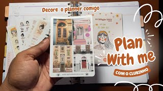 PLAN WITH ME com O Clubinho do Adesivo kit 5 DECORE COMIGO o PLANNER Planejando a semana de julho [upl. by Enneite432]