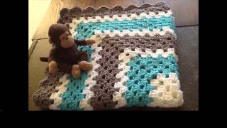 crochet granny square border [upl. by Kilgore195]