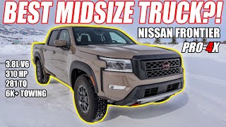 2023 NISSAN FRONTIER PRO4X REVIEW The BEST MIDSIZE TRUCK Pricing Features Towing Comparison [upl. by Knitter]