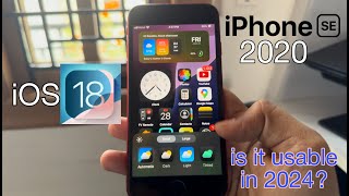 iOS 18 on iPhone SE 2020 SE2 [upl. by Aicxela]