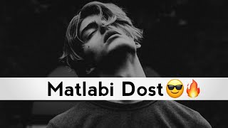 Wahi Dost Dhoka Deta Hai 🤬  Matlabi Dost Status  Matlabi Duniya Status 🌍🖕🏻 Shayari Status [upl. by Roi]