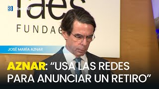 Aznar ha tildado su discurso como una quotgigantesca burla democráticaquot [upl. by Magee318]