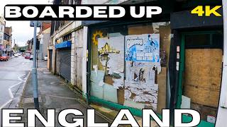 ENGLAND This is BAD Burslem  Crewe  Longton GHOST TOWNS All Shops CLOSED United Kingdom UK 4k [upl. by Nylak]