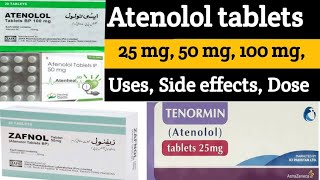 Atenolol tablet 25 mg 50 mg 100 mg tenormin tablet uses in Hindi hypertension treatment in Hindi [upl. by Leumel]