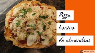 Masa de pizza con harina de almendras BAJA EN CARBOHIDRATOS [upl. by Carmelle]