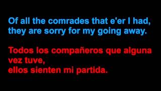 Ed Sheeran  The parting glass  Letra en español y en inglés en la pantalla [upl. by Ardnasac]