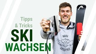 SKI WACHSEN Tutorial  Wie kannst du deine Ski selbst wachsen Tipps und Tricks  22 [upl. by Worlock]