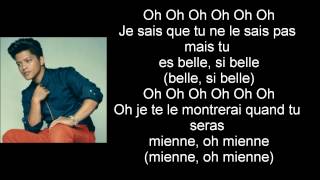 BRUNO MARS TREASURE TRADUCTION FRANCAISE [upl. by Eerased19]