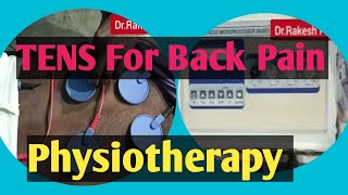 Tens physiotherapy  Back pain  Tens physiotherapy for back pain [upl. by Ibbor]