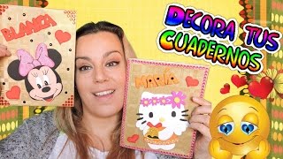 Decora Tus Cuadernos con Goma Eva o Foamy  manualidades  Cuadernos de Minnie y Hello Kitty [upl. by Halsted148]