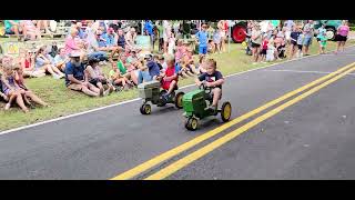 Brooklet Peanut Festival Kids Pedal Tractor Race 4 [upl. by Sirdi988]