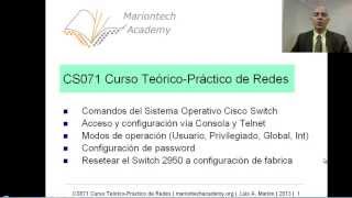 CS071 0801 Switch Cisco  Comandos del IOS y configuración [upl. by Morell]