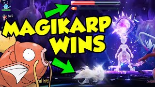 MAGIKARP ONE SHOTS MEWTWO RAID Creative Mewtwo Tera Raid Highlights [upl. by Goldman]