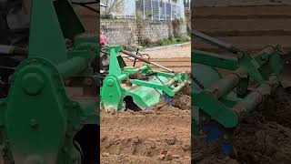 tractor furrowing korea farming asmr [upl. by Eatnoj]