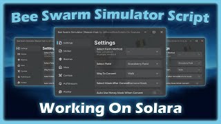 OP Bee Swarm Simulator Script  AutoFarm AutoQuest Auto Snowflake  Working On SolaraMobile [upl. by Antonino]