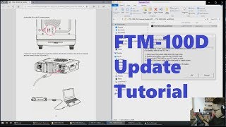 How to update Yaesu FTM100D MAIN PANEL and DSP [upl. by Rickart]