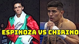 RAFAEL ESPINOZA VS SERGIO CHIRINO SANCHEZ ANOTHER MEXICAN WAR AT FEATHERWEIGHT 🥊🇲🇽 [upl. by Lash470]