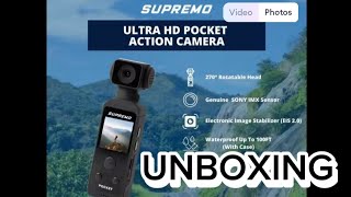 SUPREMO ULTRA HD POCKET ACTION CAMERA UNBOXING travelvlog travel unboxing [upl. by Francois587]