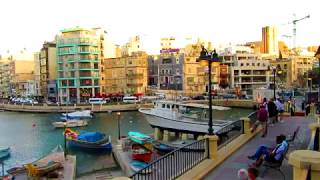 Spinola Bay  St Julians Malta [upl. by Feltie]